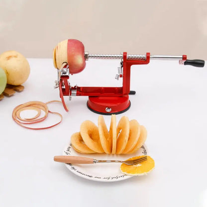 Rynx | 3-in-1 Hand Crank Peeler for Peeling, Coring and Slicing