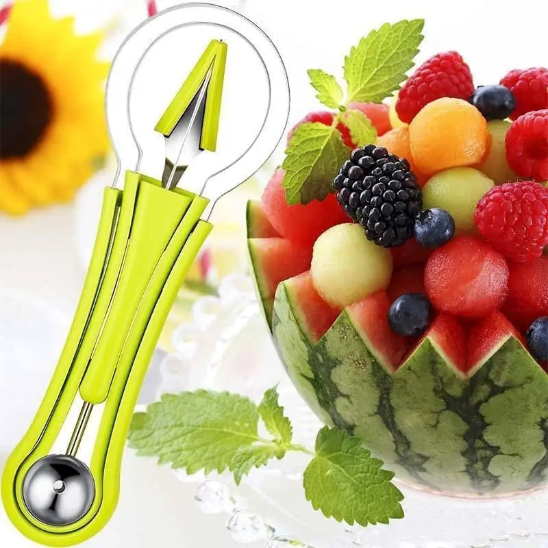 Rynx | 3-in-1 Fruit Cutter for Portioning & Decorating