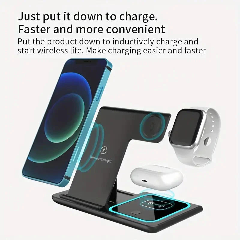 Rynx | 3-in-1 Foldsamboer Fast Wireless Charging Station