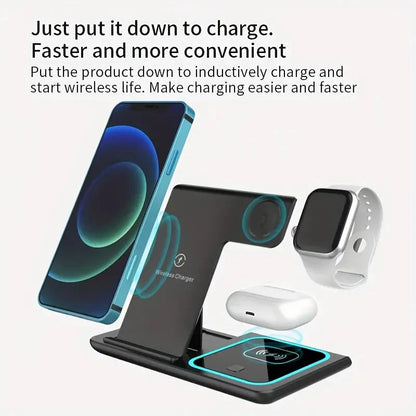 Rynx | 3-in-1 Foldsamboer Fast Wireless Charging Station