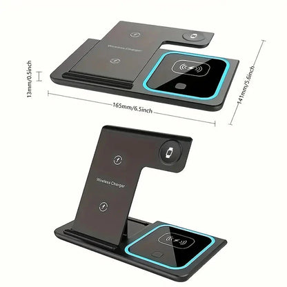 Rynx | 3-in-1 Foldsamboer Fast Wireless Charging Station