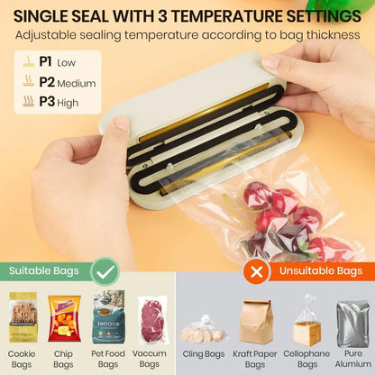 Rynx | 3-in-1 cordless mini vacuum sealer – keep food fresh & more