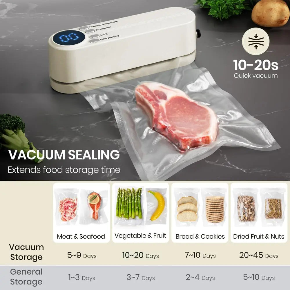 Rynx | 3-in-1 cordless mini vacuum sealer – keep food fresh & more