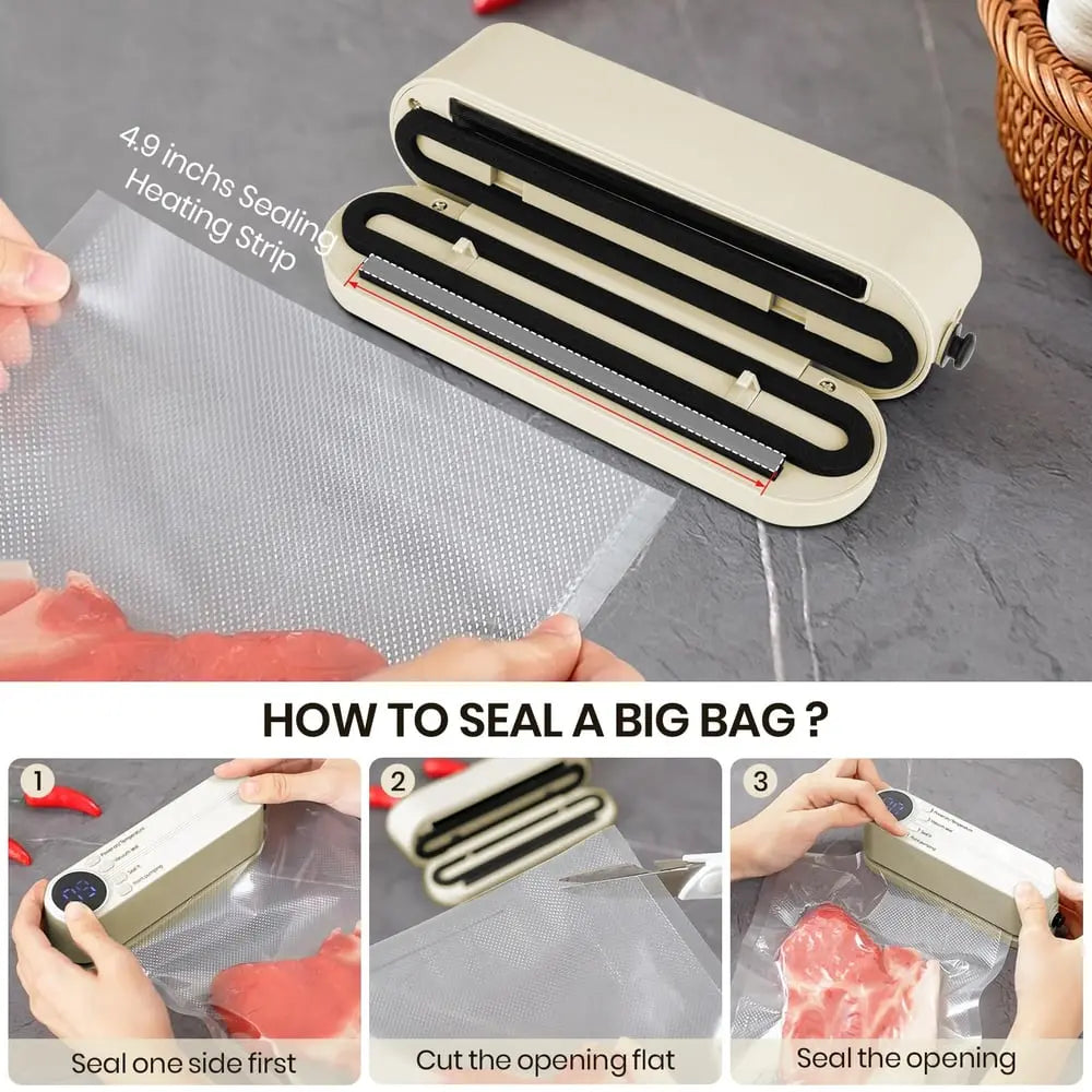 Rynx | 3-in-1 cordless mini vacuum sealer – keep food fresh & more