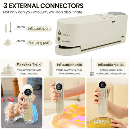 Rynx | 3-in-1 cordless mini vacuum sealer – keep food fresh & more