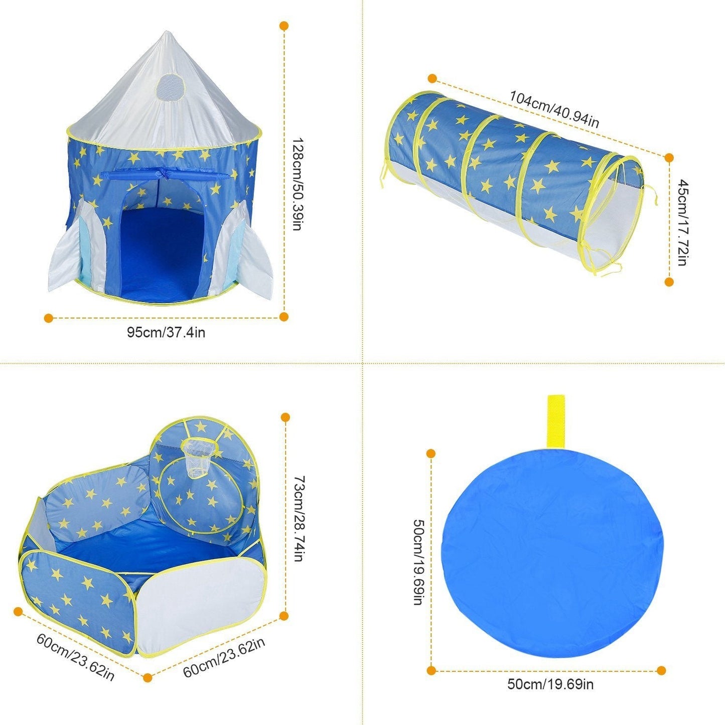 Rynx | 3-in-1 Kids Play Tent Ball Pit Set