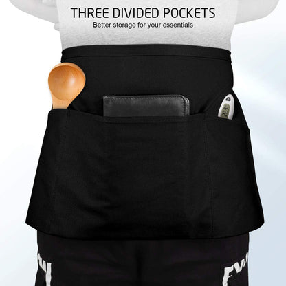 Rynx | 3-Pack: Syntus Serving Aprons with 3 Pockets