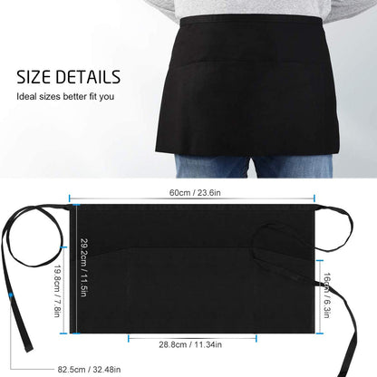 Rynx | 3-Pack: Syntus Serving Aprons with 3 Pockets