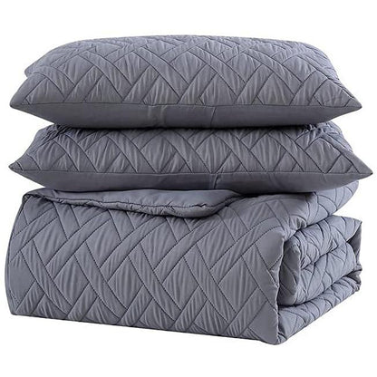 Rynx | 3-Piece: Embossed Quilted Larch Bedspread Set