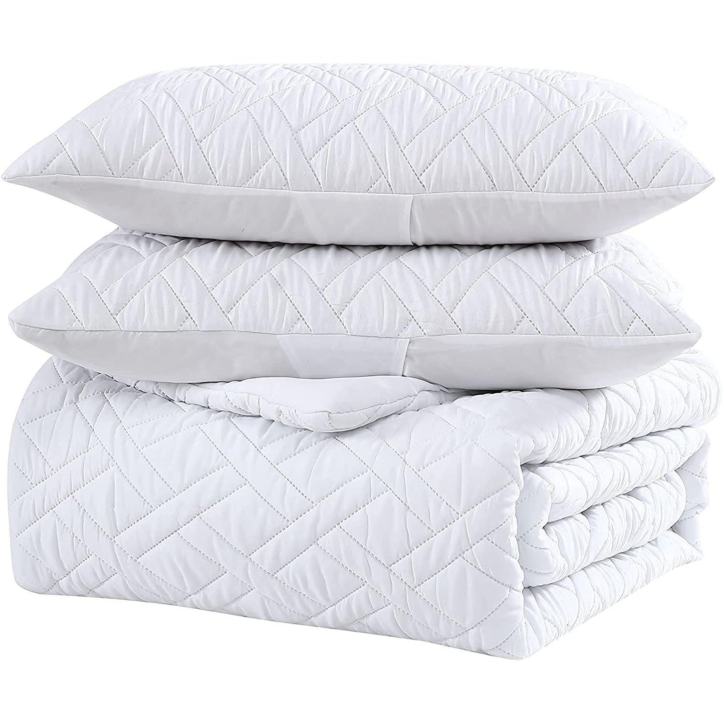 Rynx | 3-Piece: Embossed Quilted Larch Bedspread Set