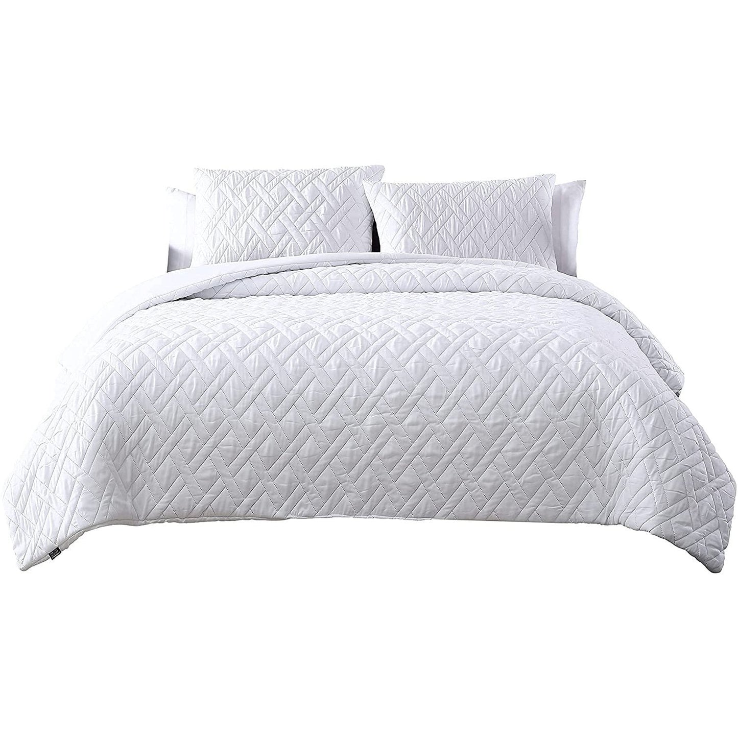 Rynx | 3-Piece: Embossed Quilted Larch Bedspread Set