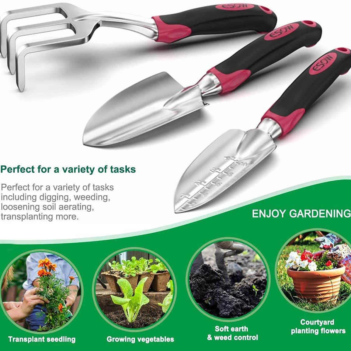 Rynx | 3-piece set: Cast aluminum heavy gardening tool set
