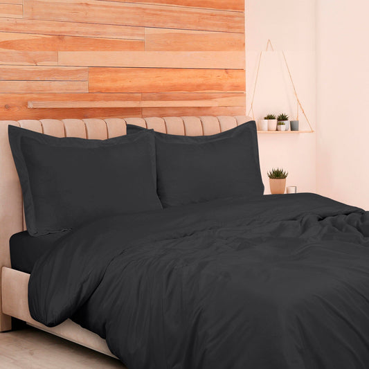 Rynx | 3-piece set: Royal double brushed duvet cover with button closure and corner ties