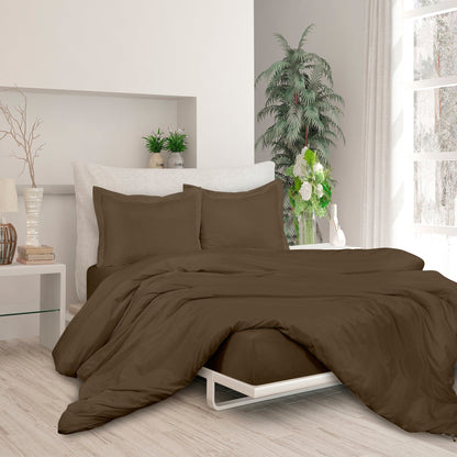 Rynx | 3-piece set: Royal double brushed duvet cover with button closure and corner ties