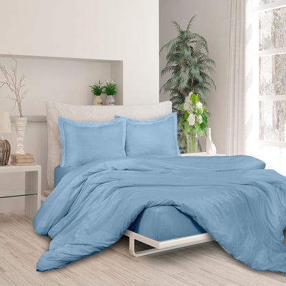 Rynx | 3-piece set: Royal double brushed duvet cover with button closure and corner ties