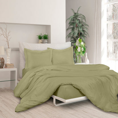 Rynx | 3-piece set: Royal double brushed duvet cover with button closure and corner ties