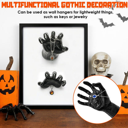 Rynx | 3-Pieces: Spooky Creepy Hands with Illuminated Candle Holders Wall Mounted