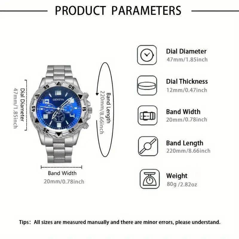 Rynx | 3 pieces: Modern Men's Quartz Watch Set