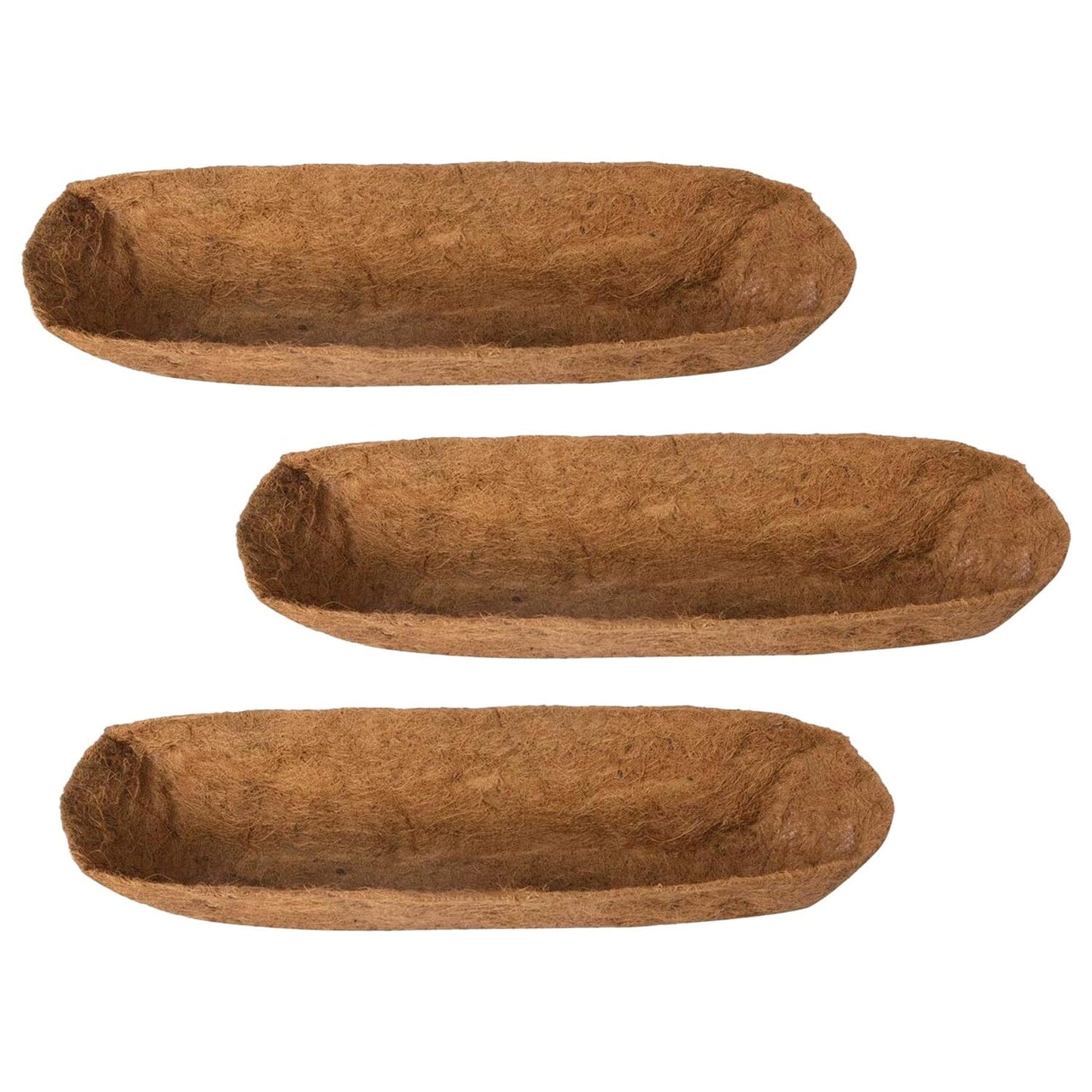 Rynx | 3-pieces: Through Coco Basket Half Moon Plant Replacement