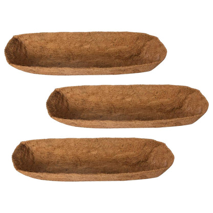 Rynx | 3-pieces: Through Coco Basket Half Moon Plant Replacement
