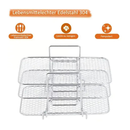 Rynx | 3-tier stainless steel air fryer rack for versatile cooking