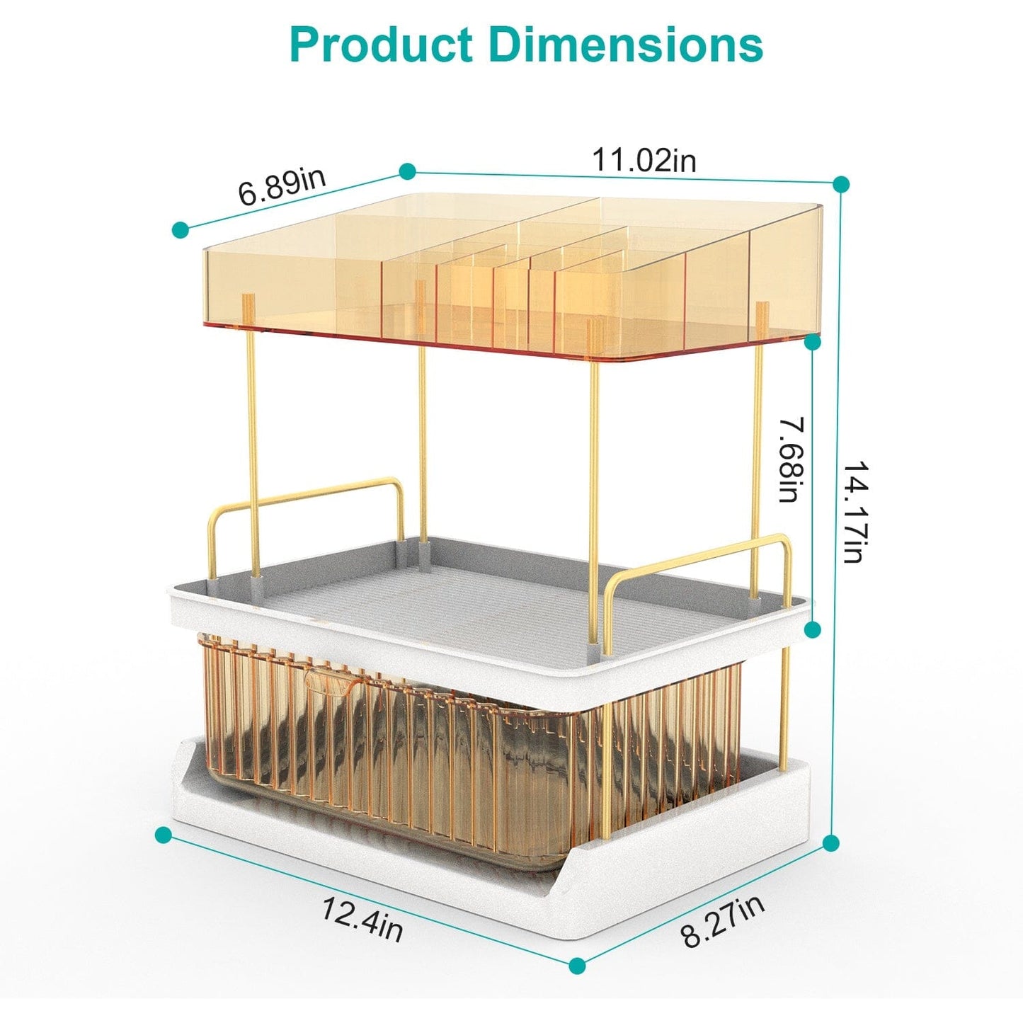 Rynx | 3-layer Makeup Organizer