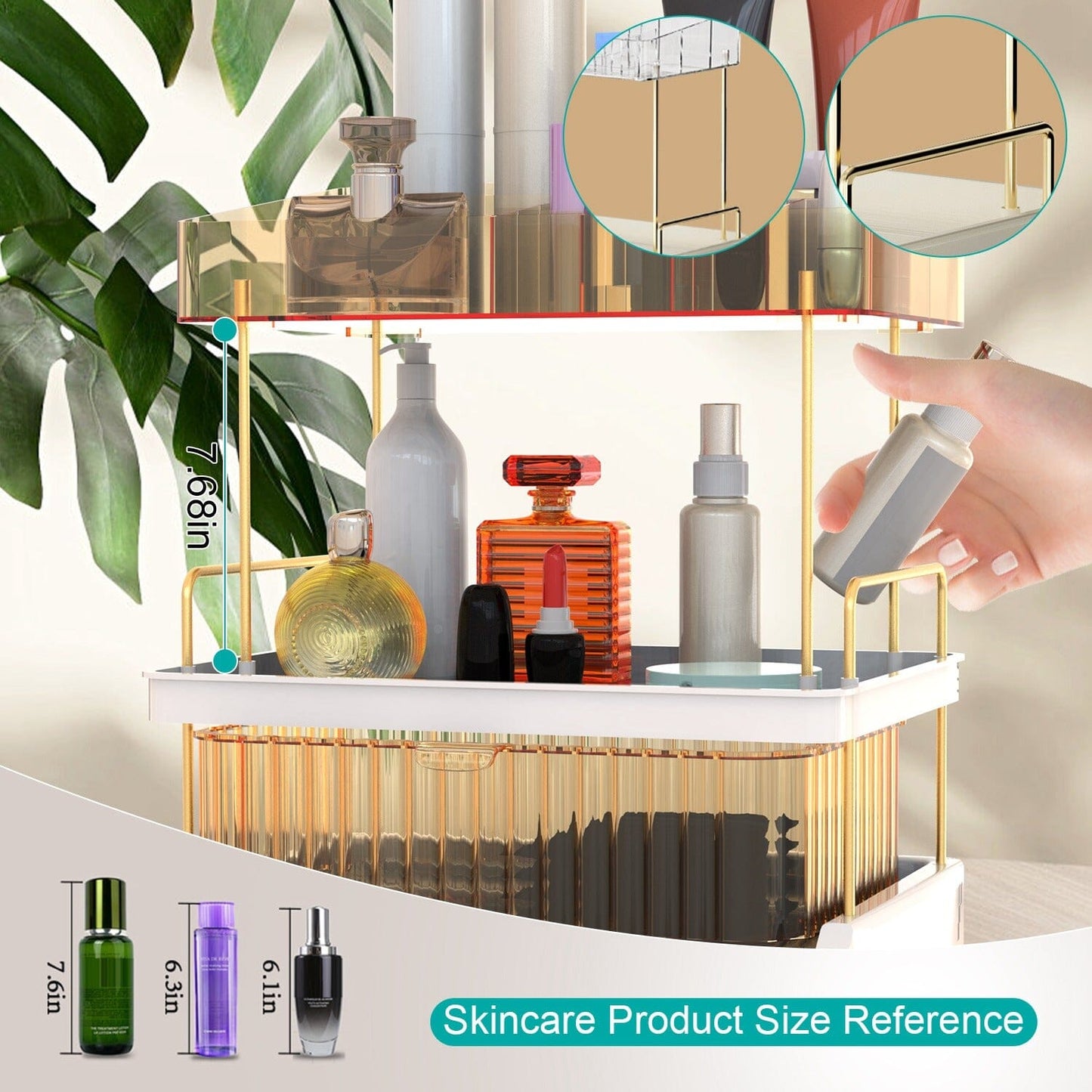 Rynx | 3-layer Makeup Organizer