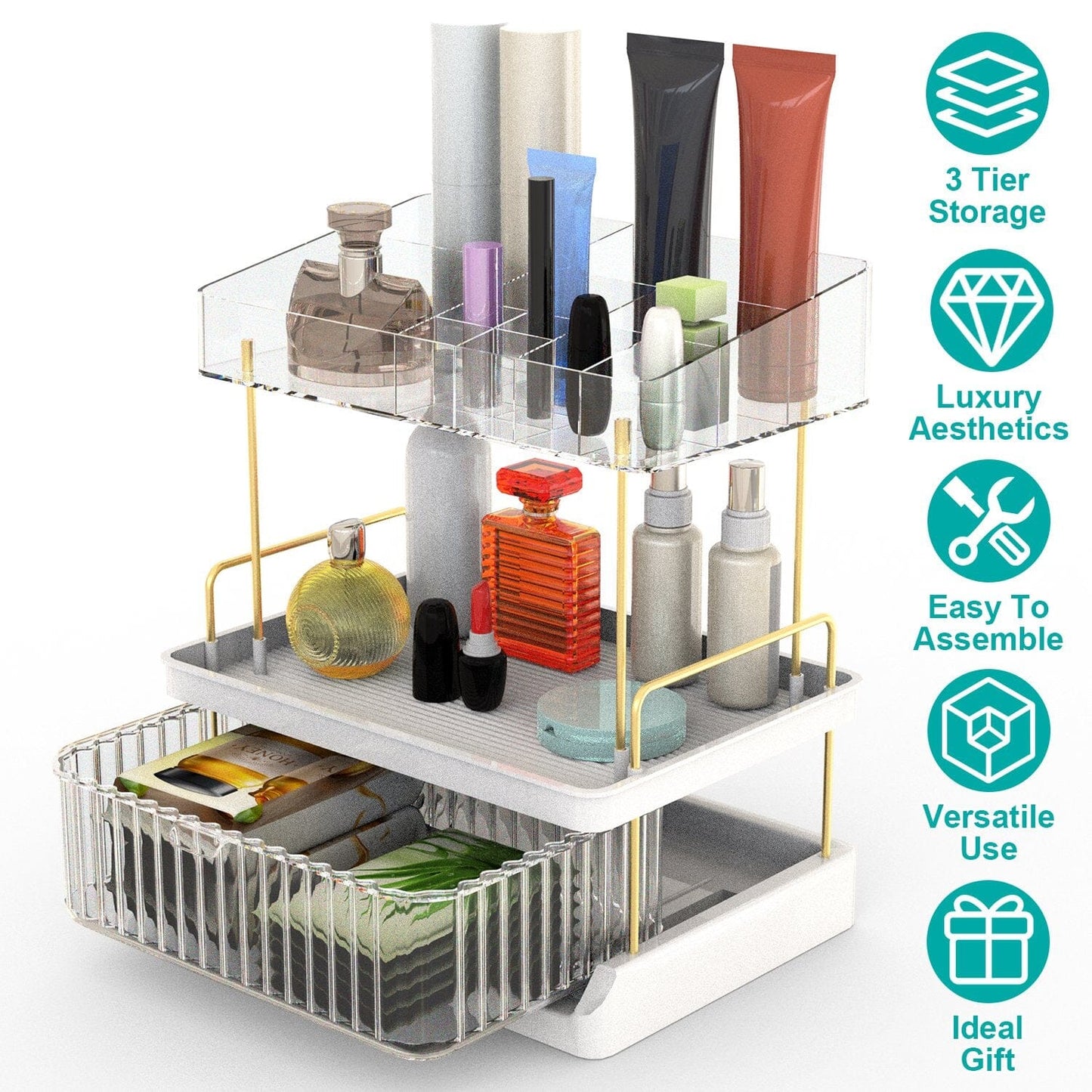 Rynx | 3-layer Makeup Organizer