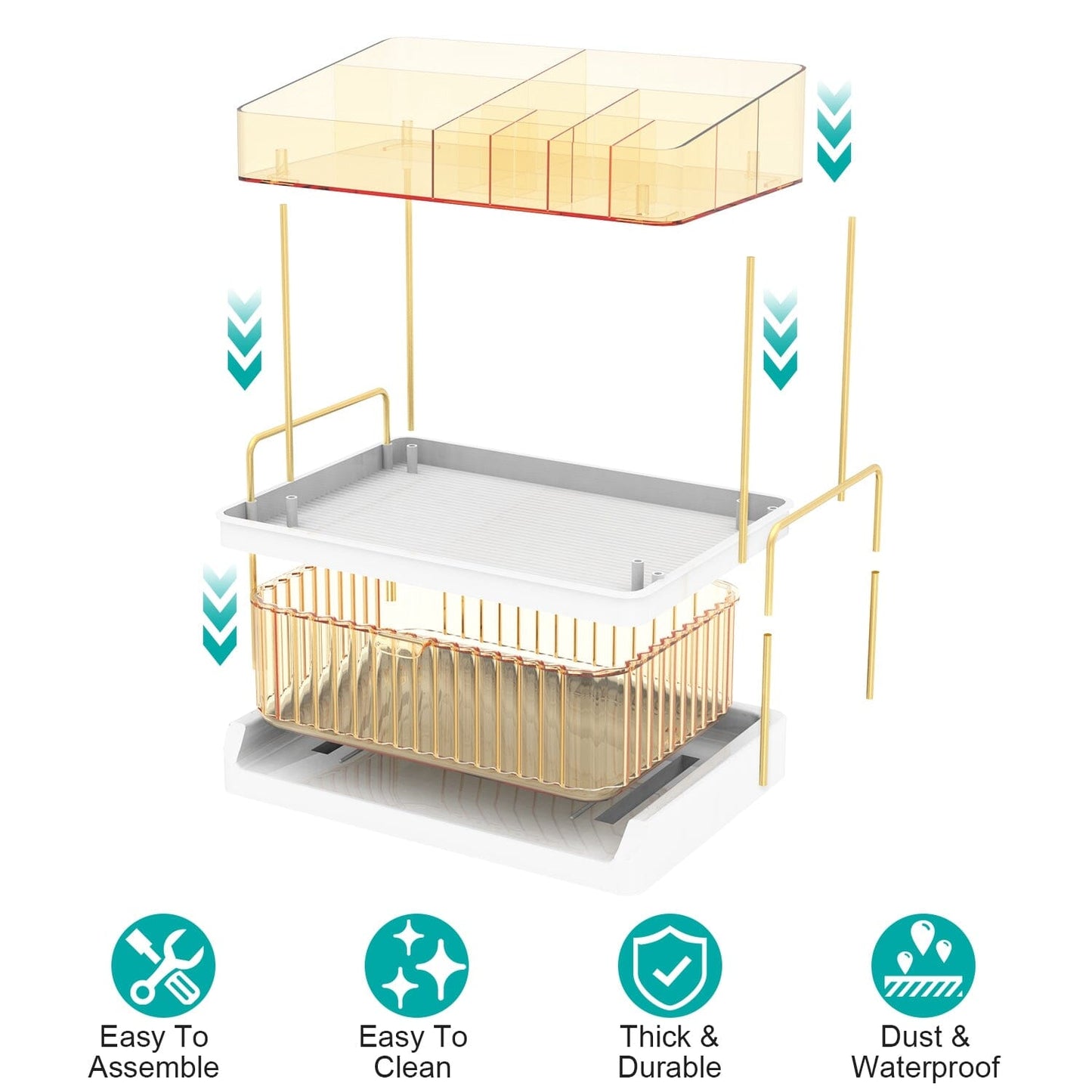 Rynx | 3-layer Makeup Organizer