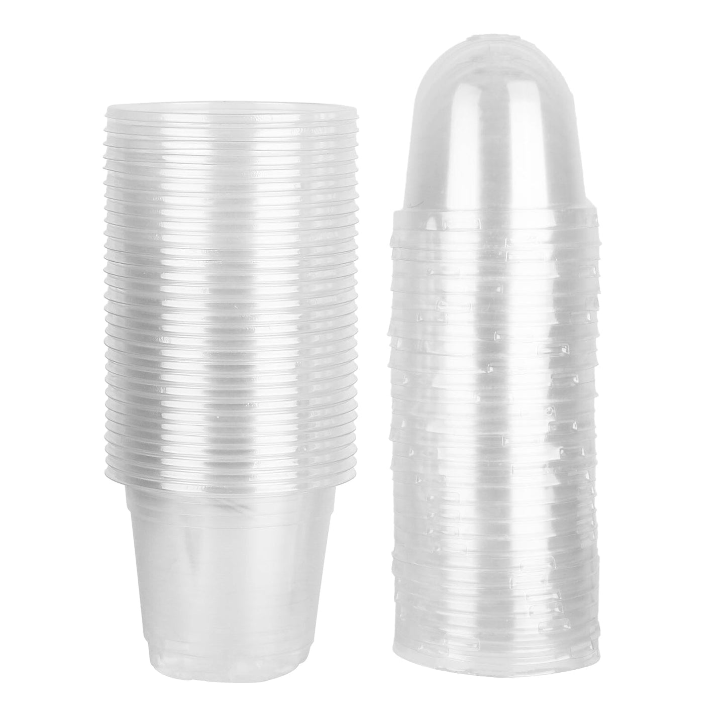 Rynx | 30 pieces: Plant nursery pots PET Flower seed starter pots Container with dome and drainage hole