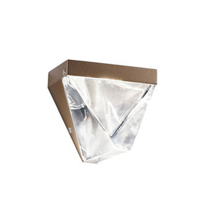Rynx | LED Crystal Wall Light Minimalism Black/Gold Triangle Living Room Wall Mount Lighting