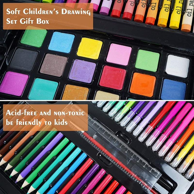 Rynx | 211pcs Children's Art Supply Set with Folding Easel