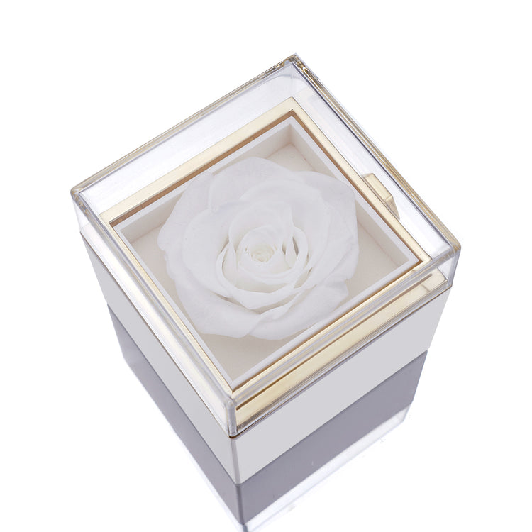 RYNX | [Ideal Gift] Eternal Rose Box - With Engraved Necklace & Artificial Rose