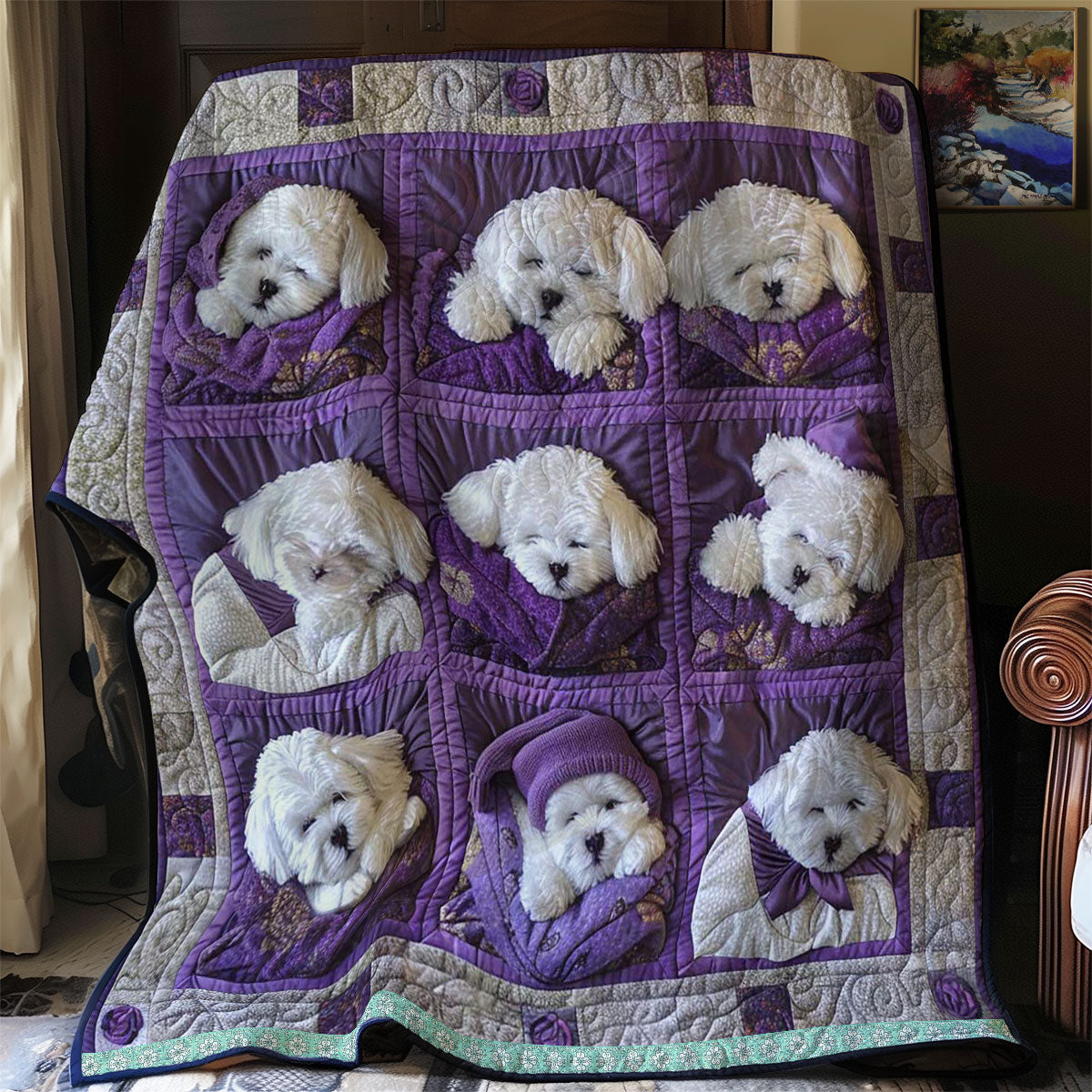 Rynx | Bichon Frise Snuggle Wrap Quilt