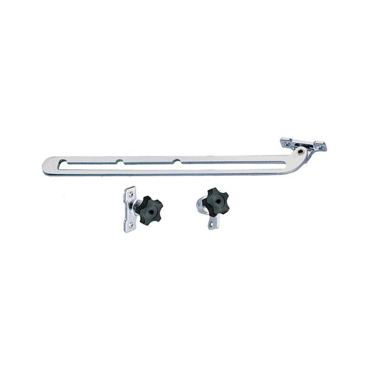 Rynx | Perko 1290Dp0Chr Chrome Plated Size-Mounted Windshield Adjustment - 12" Length With 9.5" Length Adjustment