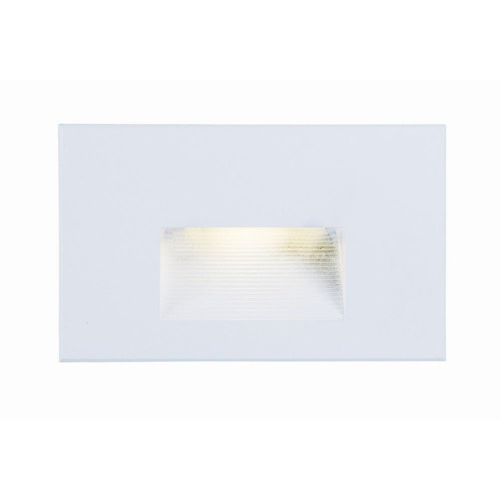 Rynx | Maxim Led Step Light, 5" Wide X 3" High, White Aluminum, Horizontal Wide Beam