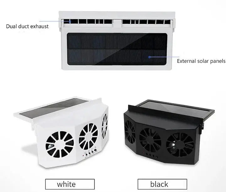 Rynx | Solar-powered Car Fan – Cordless & Compact
