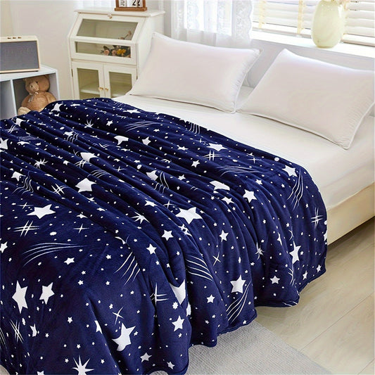 Rynx | Meteor Pattern Fleece Blanket – Soft and Warm, For Sofa, Bed, Office, Camping and Travel