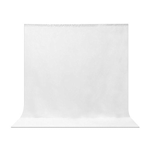 Rynx | Studio 6 ft X 9 ft White Photo Video Photography Studio Fabric Backdrop Background Screen, JSAG103