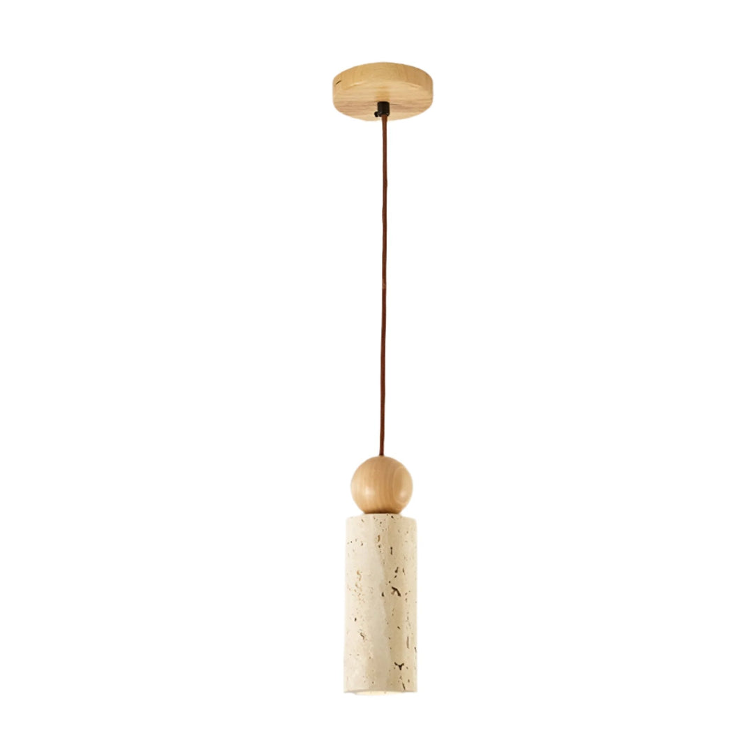 Rynx | Modern Travertine Ceiling Lamp in Japanese Style – Elegance and Calm