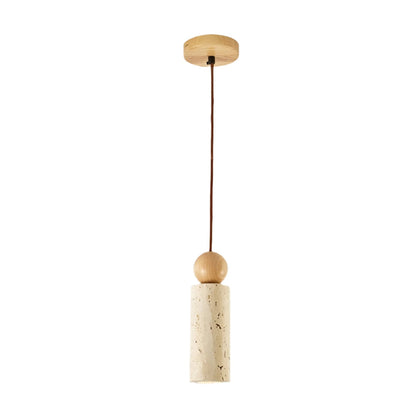 Rynx | Modern Travertine Ceiling Lamp in Japanese Style – Elegance and Calm
