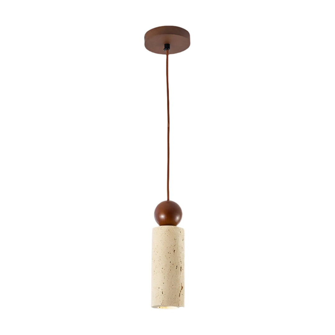 Rynx | Modern Travertine Ceiling Lamp in Japanese Style – Elegance and Calm