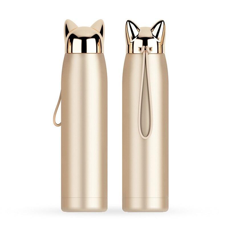 Rynx | Stylish Fox Ear 320ml Insulated Stainless Steel Hydration Bottle