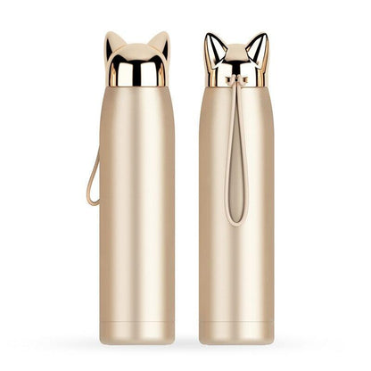 Rynx | Stylish Fox Ear 320ml Insulated Stainless Steel Hydration Bottle