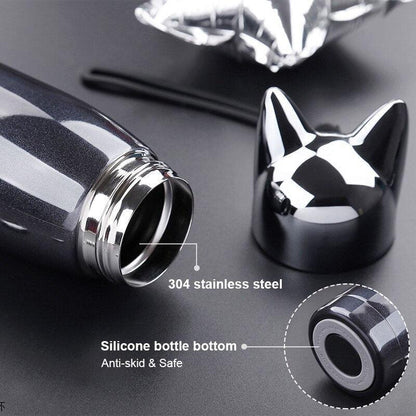 Rynx | Stylish Fox Ear 320ml Insulated Stainless Steel Hydration Bottle