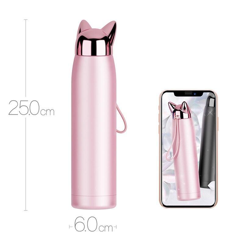 Rynx | Stylish Fox Ear 320ml Insulated Stainless Steel Hydration Bottle