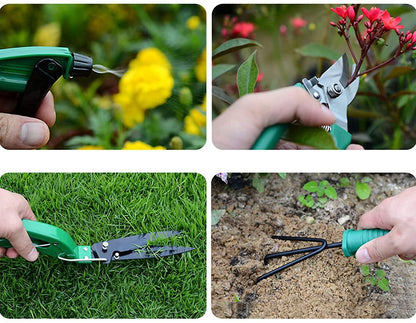 Rynx | 10 Piece Garden Tool Set Garden Tools Garden Kit with Carry Case, Garden Cutter