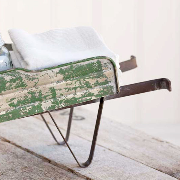Rynx | Vintage Green Wheelbarrow Decor