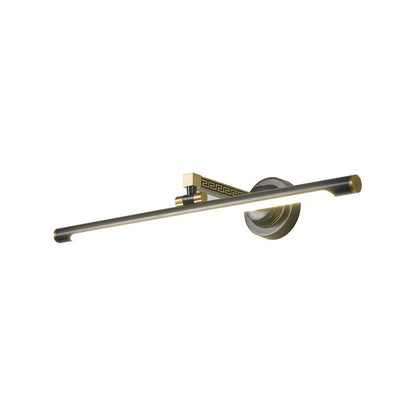 Rynx | LED Metal Makeup Lamp Classic Black Extended Bathroom Wall Light Lighting Object in Natural Light, 14"/18"/23" W