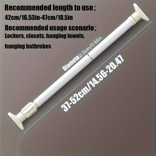Rynx | Adjustable Tension Curtain Rod - Heavy-Duty, No-Drill Extendable Rod for Shower, Closet, Window, Towel Rack - Metal and Plastic Home Accessory
